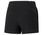 Puma Women's Essential 4" Sweat Training Shorts - Black