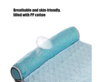 Pet Mat Breathable Comfortable Anti-Slip Breathable Soft Pet Cooling Mat for Home-Light Blue