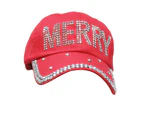 Christmas Baseball Cap Jewelled