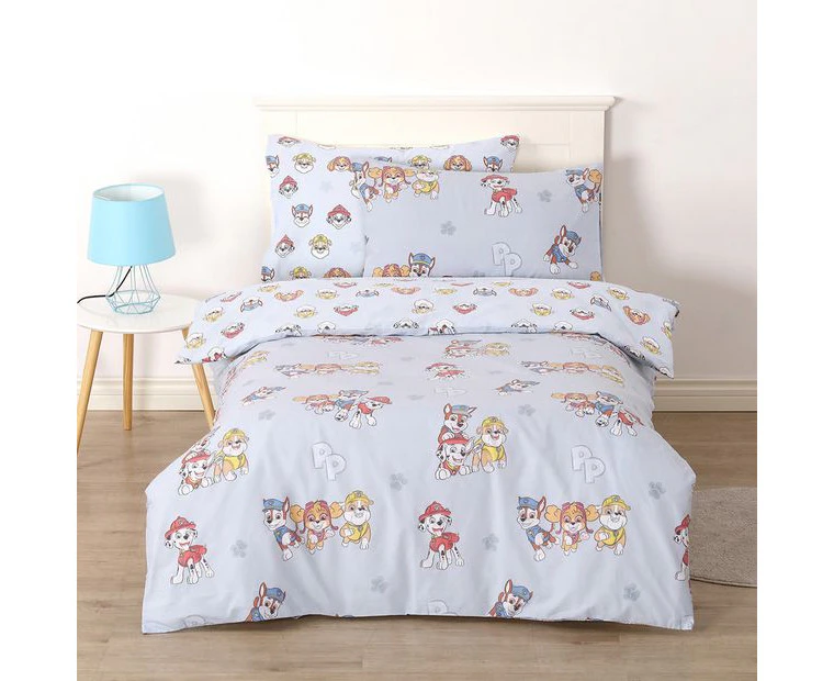 Paw Patrol Pals Quilt Cover Set - Blue