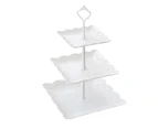 2/3 Tiers Fruit Cake Plate Holder Stand Home Festival Party Dessert Storage Rack-1#
