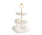 2/3 Tiers Fruit Cake Plate Holder Stand Home Festival Party Dessert Storage Rack-14#