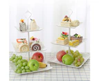 2/3 Tiers Fruit Cake Plate Holder Stand Home Festival Party Dessert Storage Rack-1#
