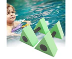 1Pair Ultralight Training Water Floating Triangle Dumbbells for Swimming-Green