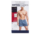 Tommy Hilfiger Men's Cotton Classics Woven Boxers 3-Pack - Navy/Red/White
