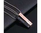 2Pcs His Her Matching Series Bar Shape Pendant Couple Necklace Jewelry Gift 3