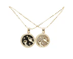12 Constellation Round Necklace for Women Men Couple Creative Pendant Accessory Cancer