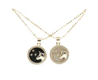12 Constellation Round Necklace for Women Men Couple Creative Pendant Accessory Taurus