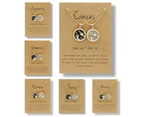 12 Constellation Round Necklace for Women Men Couple Creative Pendant Accessory Libra