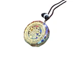 7 Chakra Energy Pendant Necklace Yoga Meditation Balancing Stone Jewelry Gift Multicolor