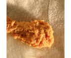Chicken Pendant Creative Decorating Appearance Yellow Funny Hanmade Simulation Food Chicken Leg Matching with Clothes Yellow