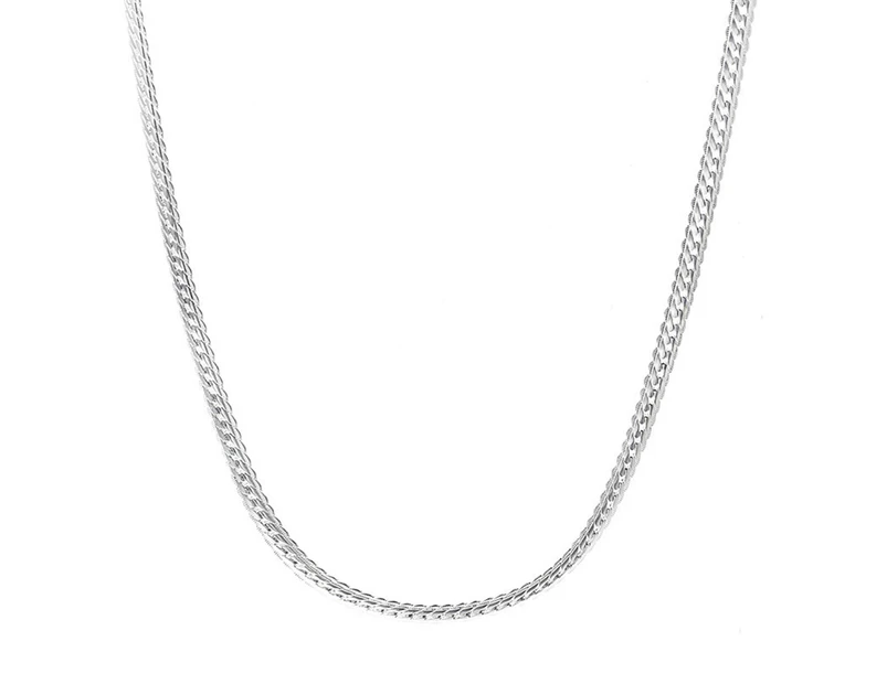 5mm 20Inches Men Necklace Twisted Chain Decoration Jewelry Long Lasting All Match Chain Necklace for Party Silver