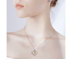Attractive Necklace Perfect Gifts Alloy Heart Shape Decorative Clavicle Chain for Daily Wear Deer