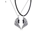 1 Pair Matching Necklace Magnetic Angel Wing Creative All Match Couple Pendants for Gift 1