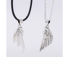 1 Pair Matching Necklace Magnetic Angel Wing Creative All Match Couple Pendants for Gift 4