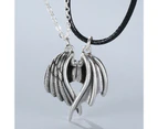 1 Pair Matching Necklace Magnetic Angel Wing Creative All Match Couple Pendants for Gift 3