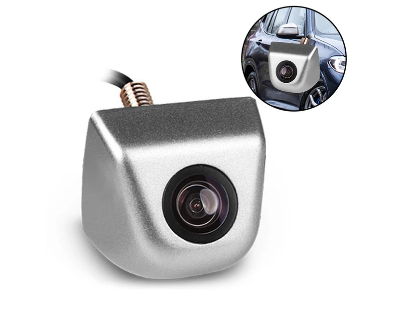Car Reversing Camera With Dynamic Track Guidelines, Hd Rear View Camera Waterproof Night Vision—Silver