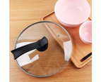 Home Kitchen Pot Lid Handle Cover Holder Anti-scald Replacement Accessories-Black
