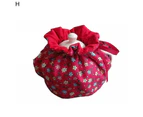 Creative Flower Pattern Teapot Cover Beautiful Eye-catching Cotton Teapot Holder Sleeve for Home-H