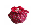Creative Flower Pattern Teapot Cover Beautiful Eye-catching Cotton Teapot Holder Sleeve for Home-H