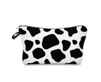 Cosmetics Bag Cow Printed Makeup Bags for Girls, Small Travel Toiletry Bag