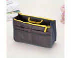 Handbag Double Zipper Bag Including Multifunctional Washing Cosmetics Reception Bag Finishing Bag