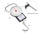 22KG Portable Fishing Luggage Weighting Hook Handheld Scale with Tape Measure