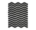 12Pcs/24Pcs Shower Sticker Increases Friction Self-Adhesive S-Shaped Strips Anti-Slip Bathroom Bathtub Stickers for Home Black