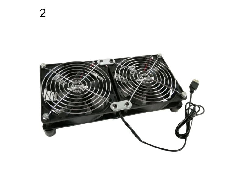 12025 Cooling Fan USB Powered Strong Wind Metal 24cm High Efficiency PC Computer Heatsink for Router-2