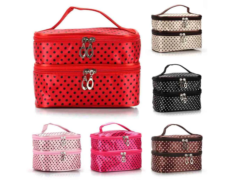 Travel Toiletry Beauty Cosmetic Bag Makeup Case Storage Zipper Bag Handbag