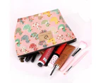 Waterproof Makeup Print Organizer Bag Women Simple Cosmetic Storage Bags Coin Purse
