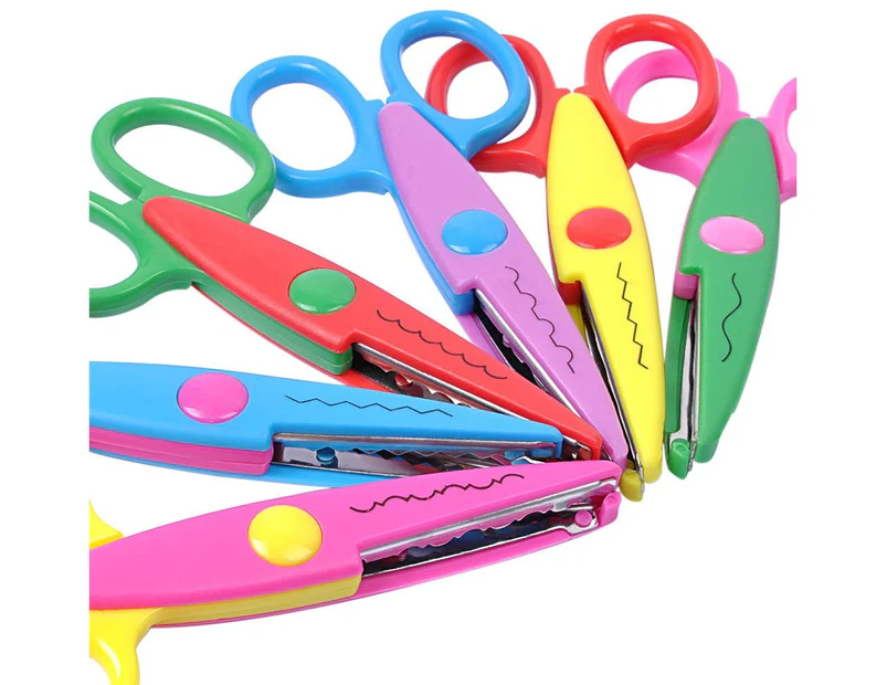 6 Colorful Decorative Paper Edge Scissor Set, Great For Teachers, Crafts, Scrapbooking, Kids Design