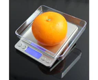 3kg/0.1g 500g/0.01g Stainless Steel Digital LCD Kitchen Jewelry Electronic Scale 3000/0.1