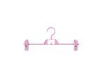 5Pcs Clothes Rack Removable Traceless Anti-slip Strong Adjustable Sturdy Construction Multipurpose Smooth Edges Coat Hanger Household Supplies Pink