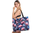 2 In 1 Foldable Large Waterproof Tote Bag with Zipper for Beach Travel Gym and Swim(Inclues one free Gift as seen on photo)