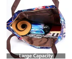 2 In 1 Foldable Large Waterproof Tote Bag with Zipper for Beach Travel Gym and Swim(Inclues one free Gift as seen on photo)