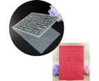 Letter Happy Birthday Plastic DIY Scrapbooking Embossing Paper Craft Card Making Decoration Supplies