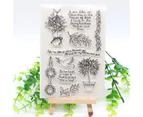KSCRAFT Olive Leaf Transparent Clear Silicone Stamps for DIY Scrapbooking/Card Making/Kids Fun Decoration Supplies 537