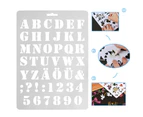 Letter Alphabet Number Layering Stencils Wall Painting Scrapbooking Stamps Album