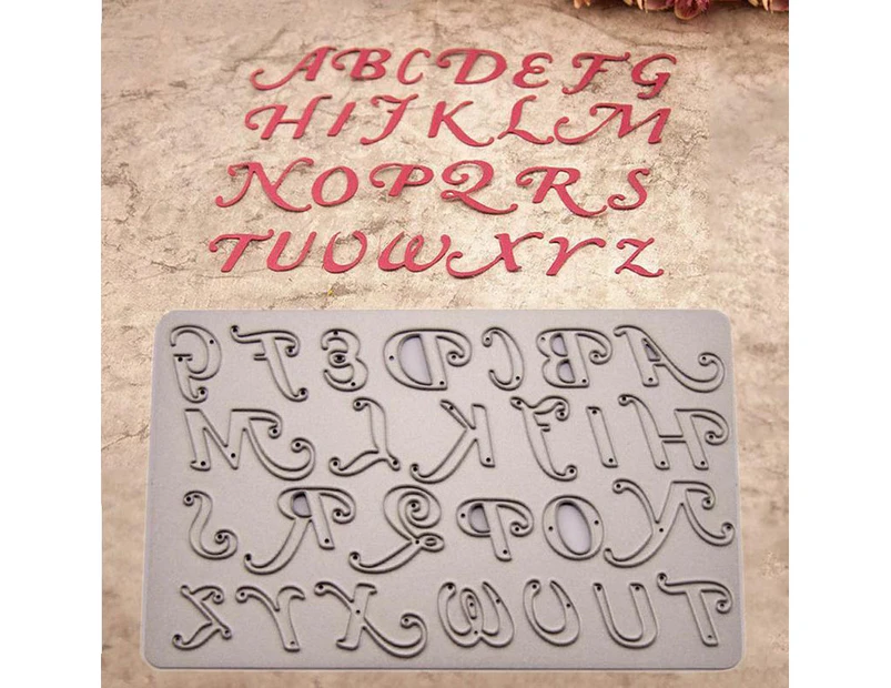 Letters Metal Cutting Dies DIY Scrapbooking Crafts Card Template Tools