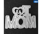 Happy Mother's Day Words Paper Die Cutting Dies Metal Craft Scrapbooking DIY Mould Cards