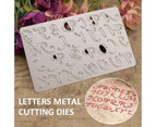 Letters Metal Cutting Dies DIY Scrapbooking Crafts Card Template Tools