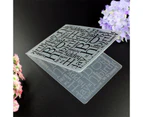 Letter Happy Birthday Plastic DIY Scrapbooking Embossing Paper Craft Card Making Decoration Supplies