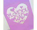I Love You Dad Metal Cutting Dies Stencil Scrapbooking DIY Album Stamp Embossing