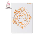 Lady Frame Stencil For Walls Painting Scrapbooking Stamp Album Decorative Embossing DIY Craft Paper Card Flower Template