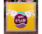 Happy Easter Bunny Metal Cutting Dies Stencil Scrapbooking DIY Album Stamp Paper