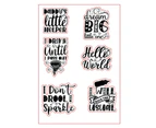 Hello World Silicone Clear Seal Stamp DIY Scrapbooking Embossing Photo Album