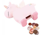 Cute Rainbow Unicorn Piggy Bank For Girls Resin Unicorn Piggy Bank Toy Piggy Bank—Pink—L