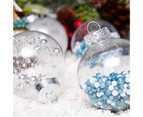 24Pcs Christmas Tree Balls Eye-catching Shatterproof Plastic Easy to Apply Multicolor Christmas Baubles Balls for Party