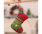 Christmas Pendant Lovely Exquisite Fabric Fireplace Hanging Pendant for Home-2Pcs/Set